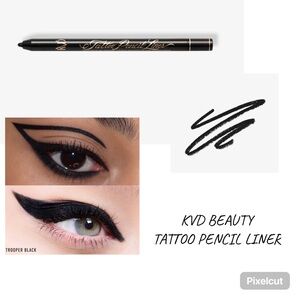 KVD BEAUTY Tattoo Pencil Liner Waterproof Long-Wear Gel Eyeliner-Trooper Black